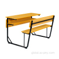 School Furniture Antique Classic Furniture Study 2 Person Chair Factory